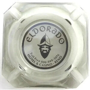 Vintage Square Smokey Gray ELDORADO Hotel & Casino RENO Ashtray